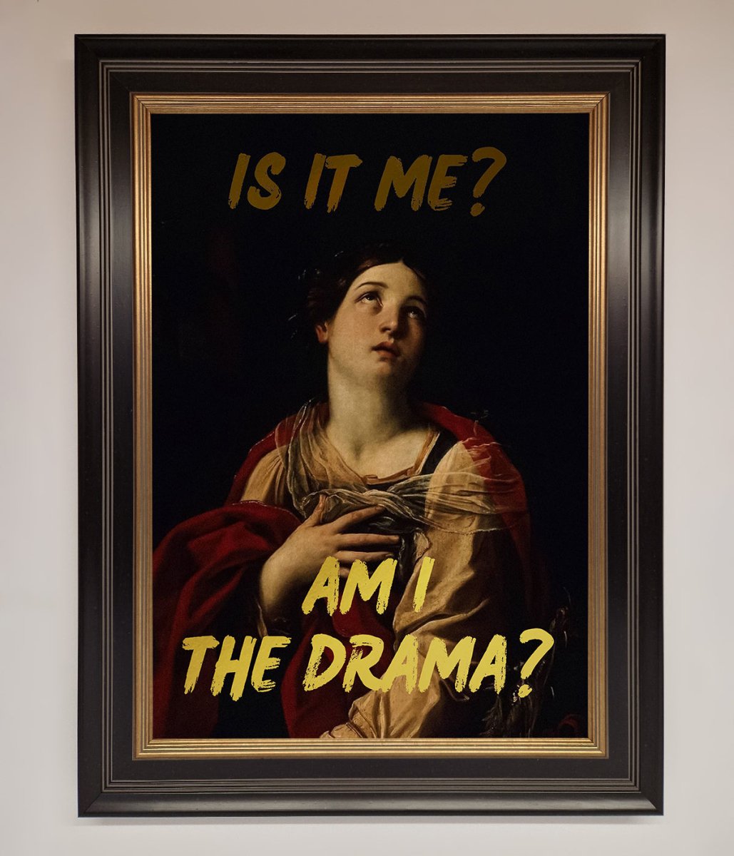 Am I The Drama Foil Print - Zestio