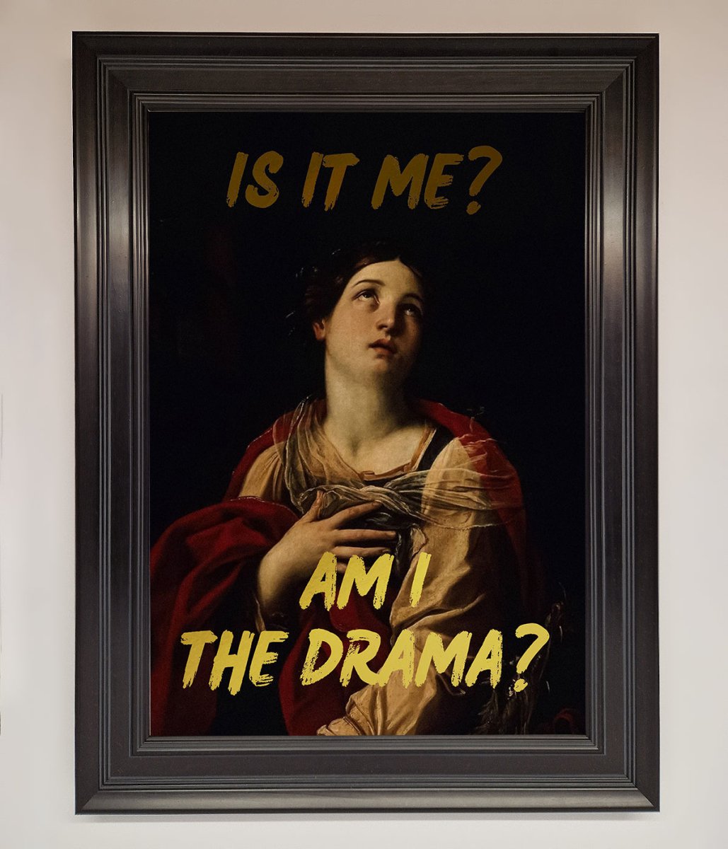 Am I The Drama Foil Print - Zestio