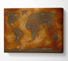 Ancient World Map Canvas Wall Art - Zestio