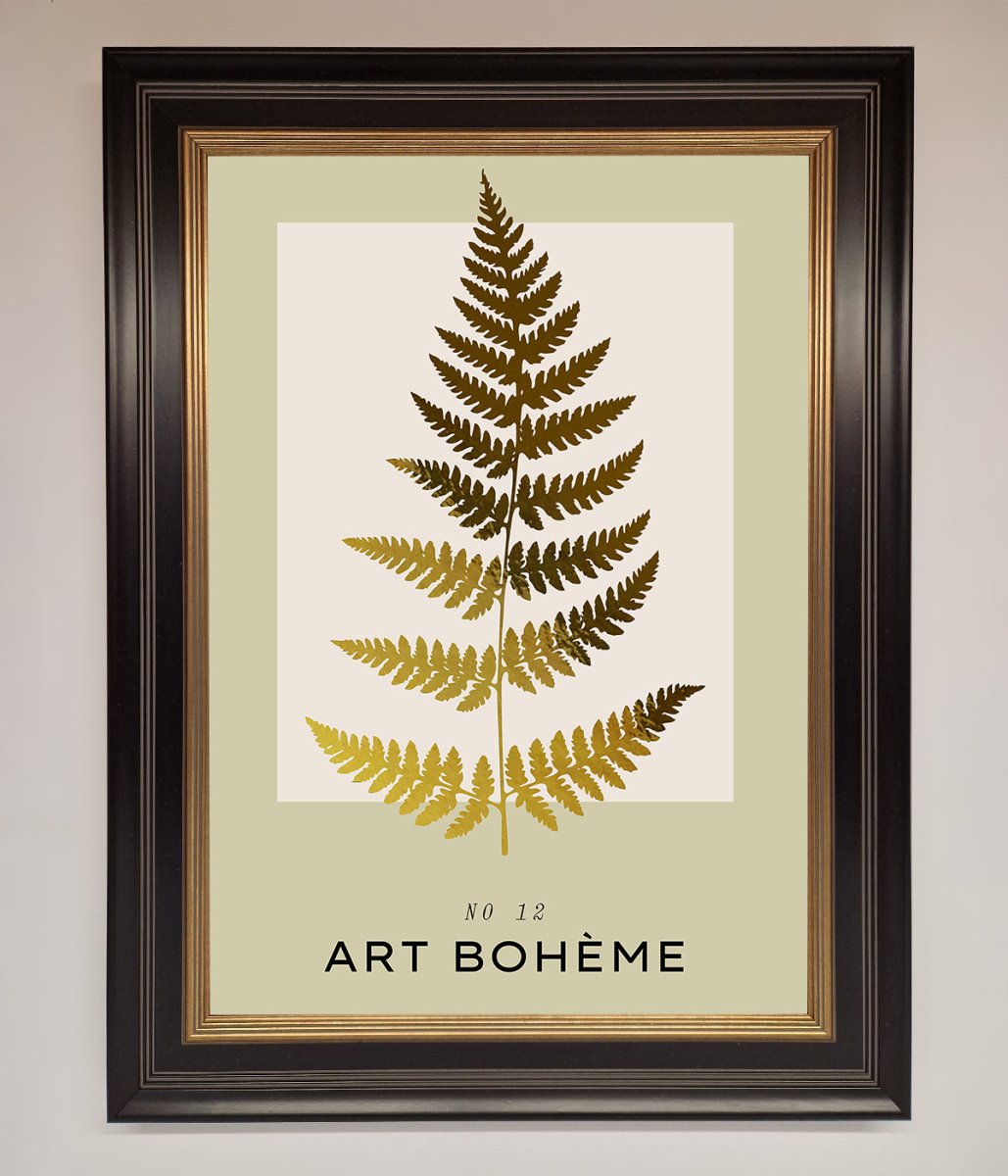 Art Boheme Leaf Foil Print - Zestio