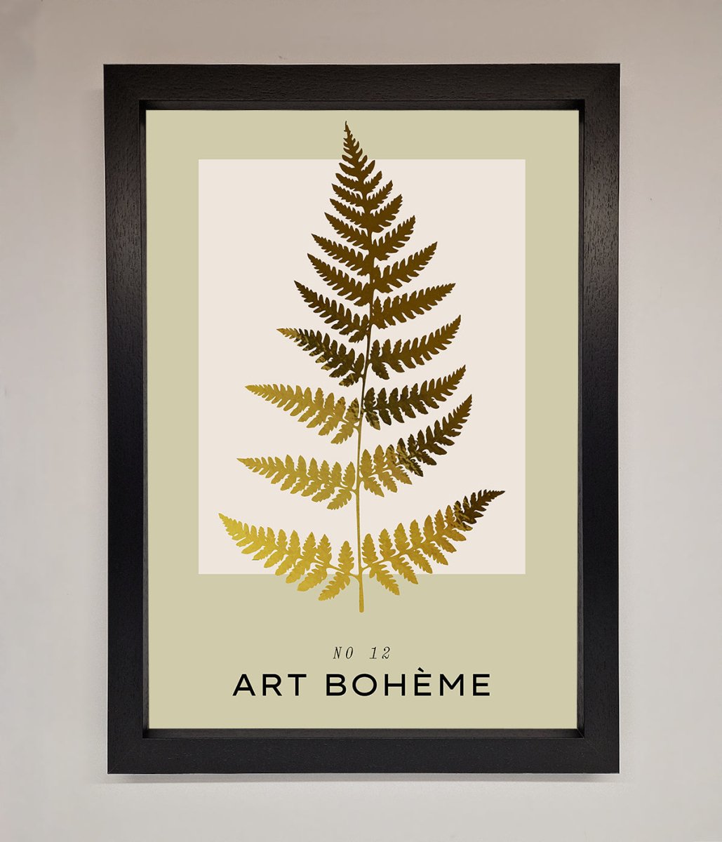 Art Boheme Leaf Foil Print - Zestio