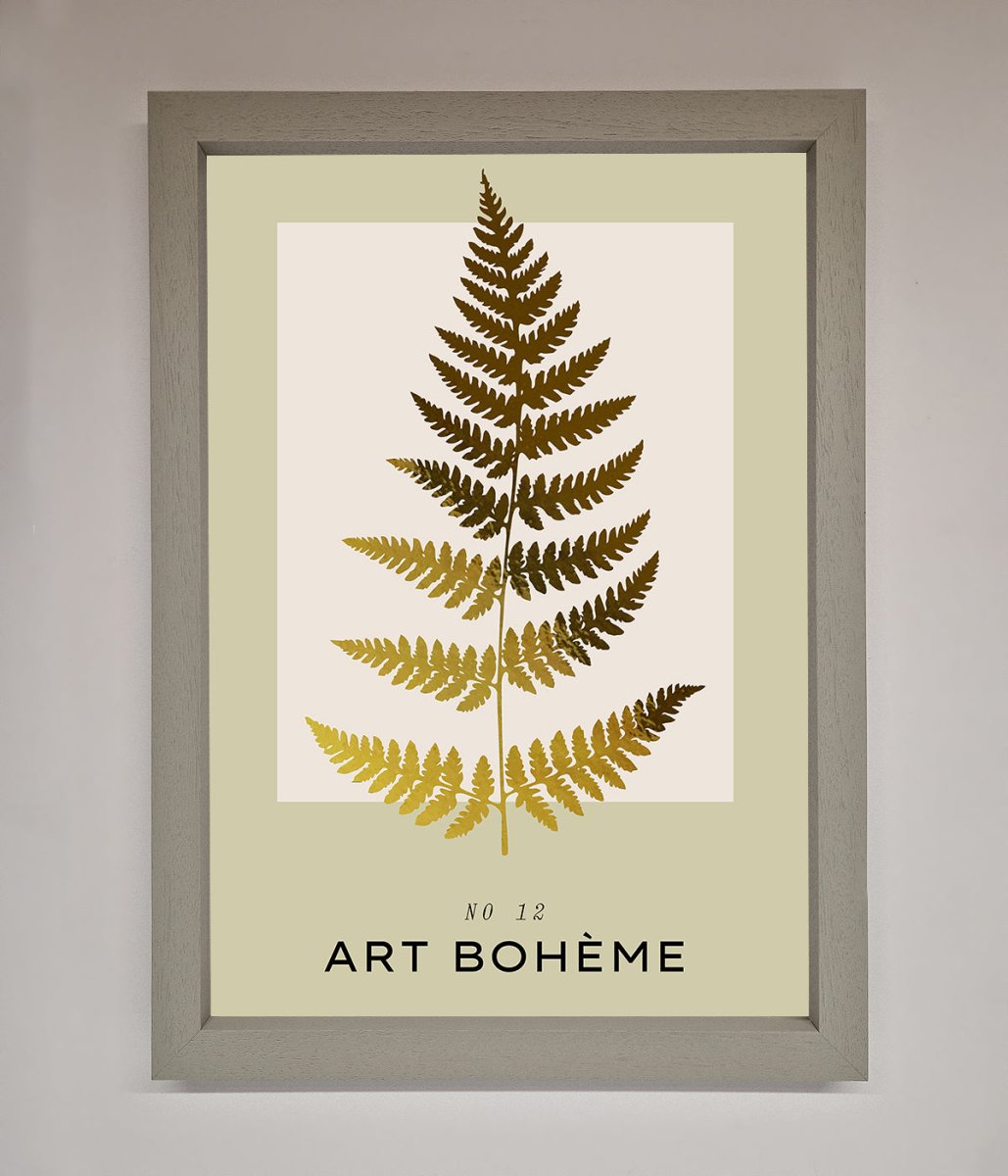 Art Boheme Leaf Foil Print - Zestio