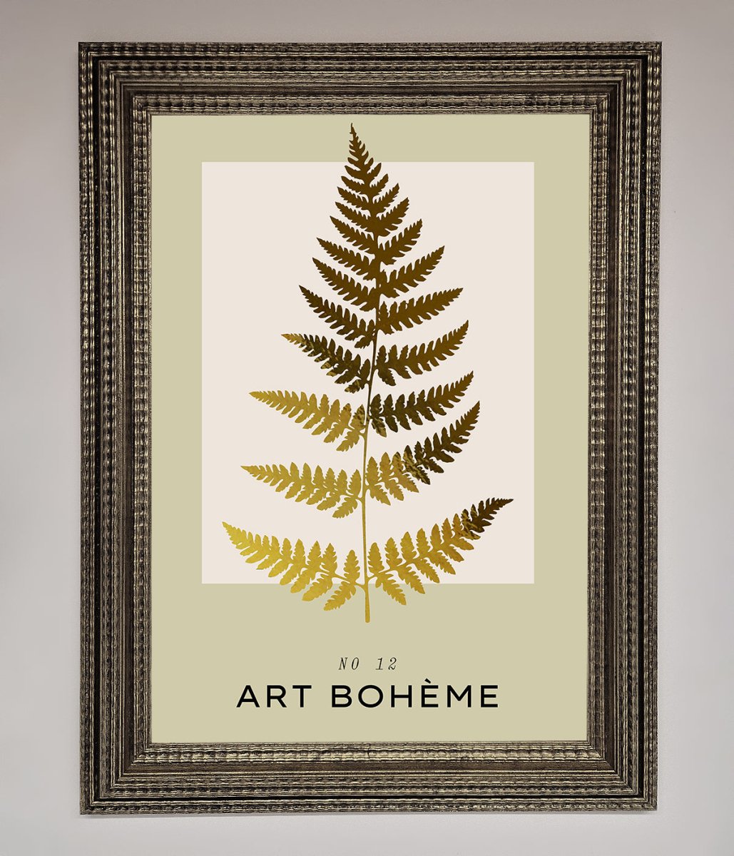 Art Boheme Leaf Foil Print - Zestio