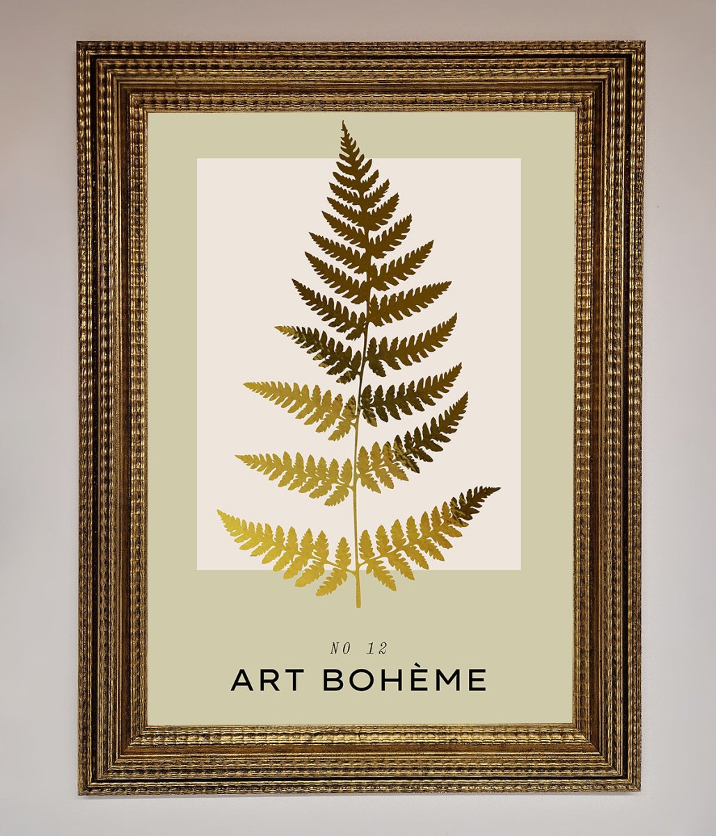 Art Boheme Leaf Foil Print - Zestio