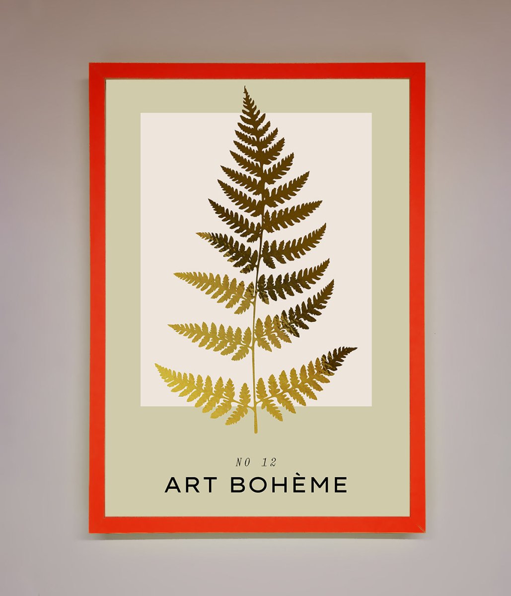 Art Boheme Leaf Foil Print - Zestio