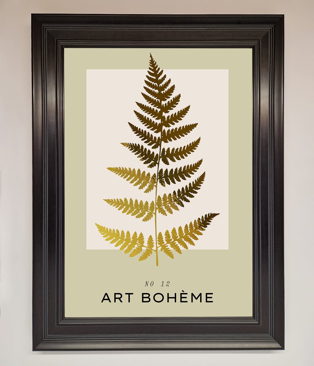 Art Boheme Leaf Foil Print - Zestio