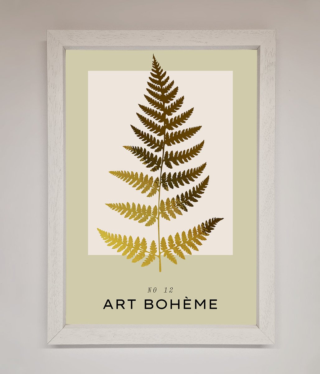 Art Boheme Leaf Foil Print - Zestio