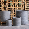 Aurella | Onyx Dusk – 40cm Large Concrete Cylinder Planter – 34L Round Plant Pot - Zestio