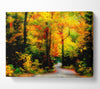 Autumn Road Canvas Wall Art - Zestio