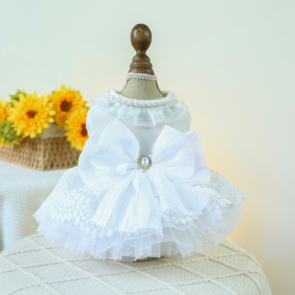 Spring And Summer Thin Dog Cat Wedding Dress