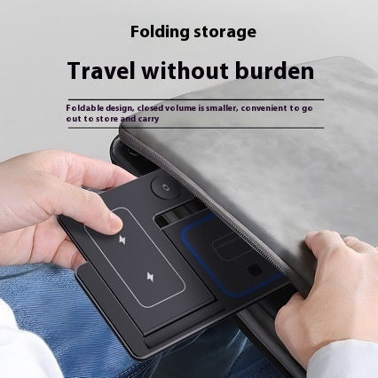 3-in-1 Wireless Charger Station - 15W Fast Charging Stand for iPhone, Apple Watch & AirPods