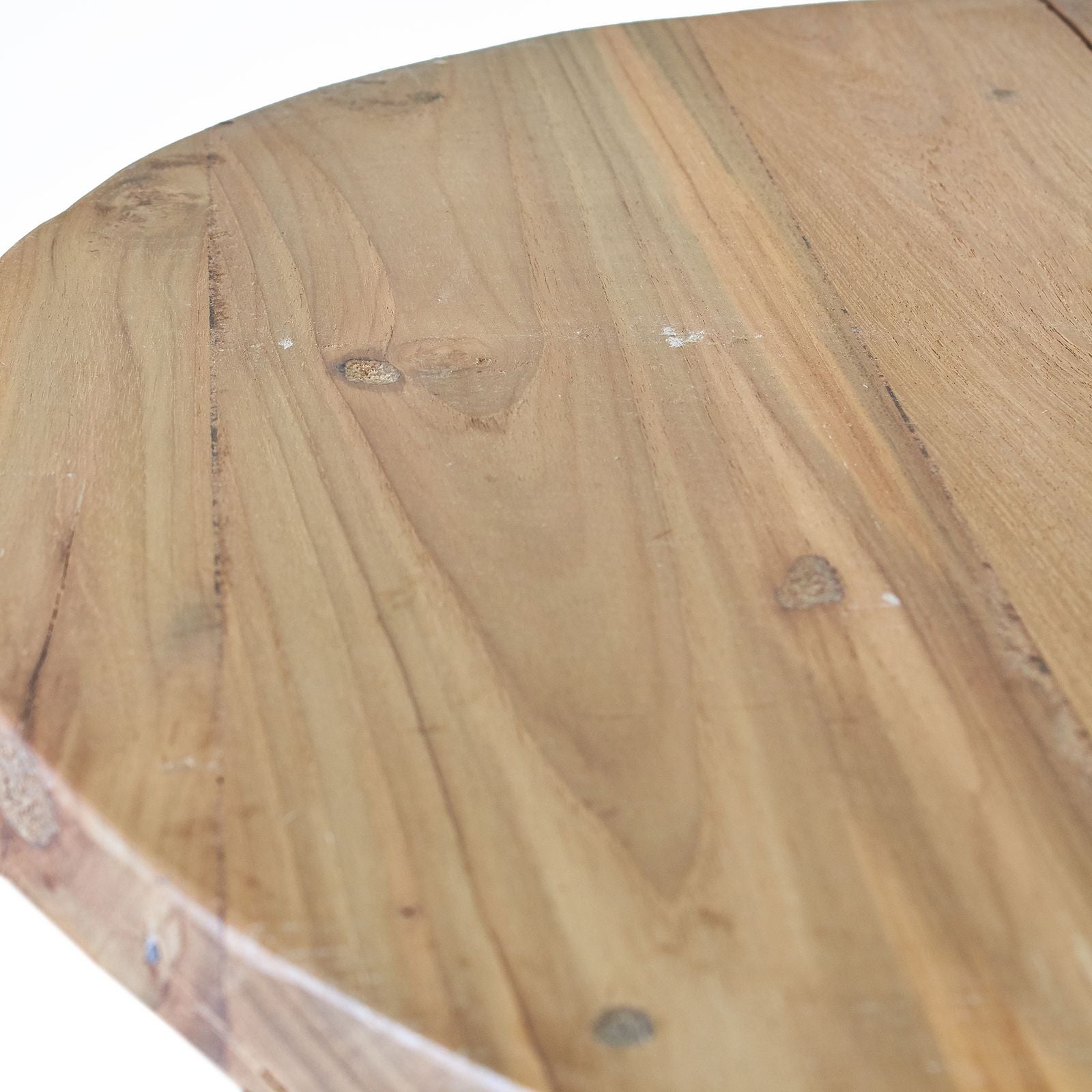 Recycled Teak Wood Round Folding Coffee Table 50x50cm