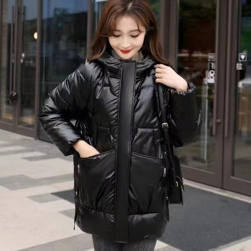 Winter Loose Thick Hooded Down Cotton