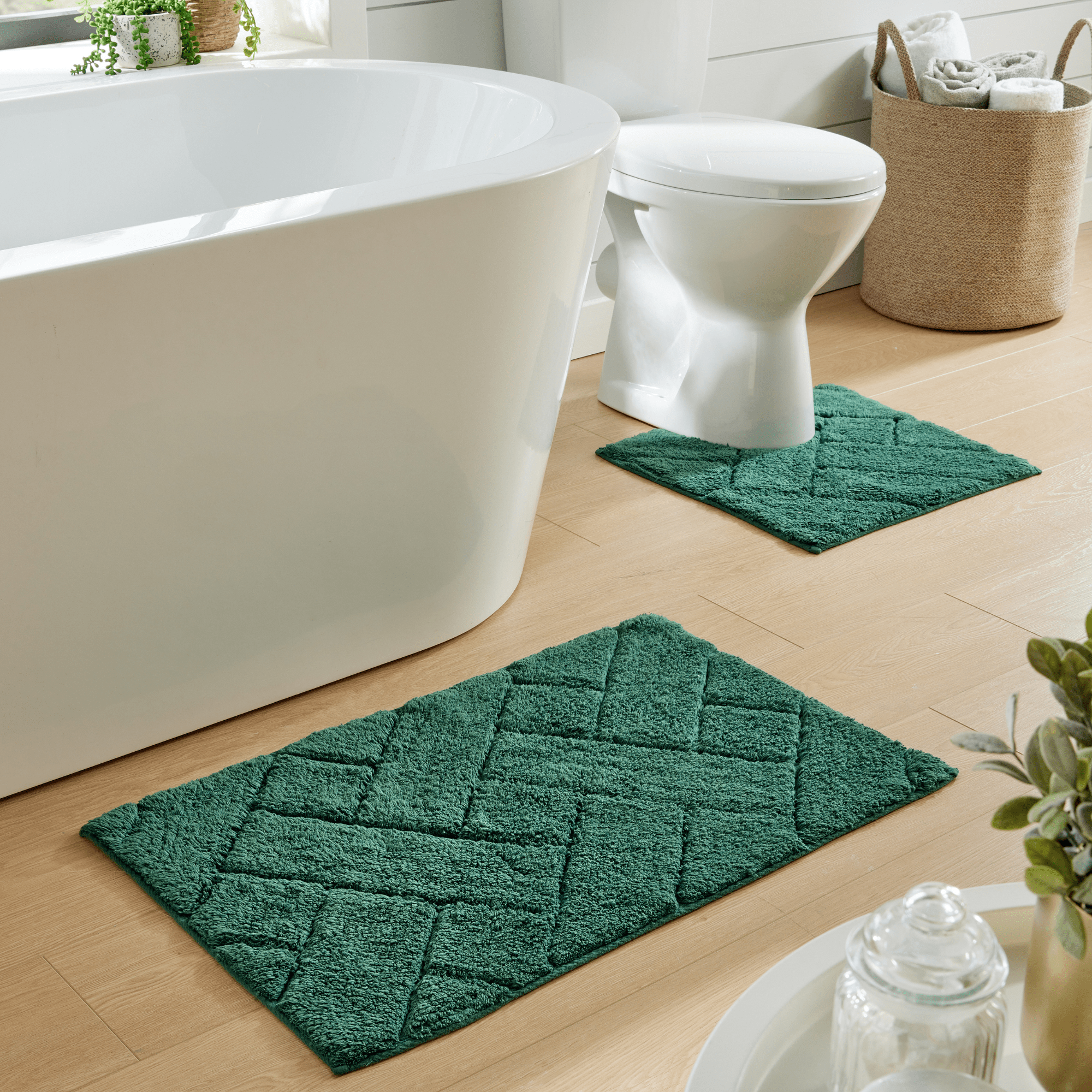 OLIVIA ROCCO Bali Bath Mat And Pedestal Set Luxurious Super Absorbent Easy Care Extra Soft Cotton Mats In Multiple Colours