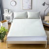OLIVIA ROCCO Bamboo Quilted Waterproof Mattress Protector with Extra Deep Pocket Elastic Skirt Hypoallergenic Moisture Wicking