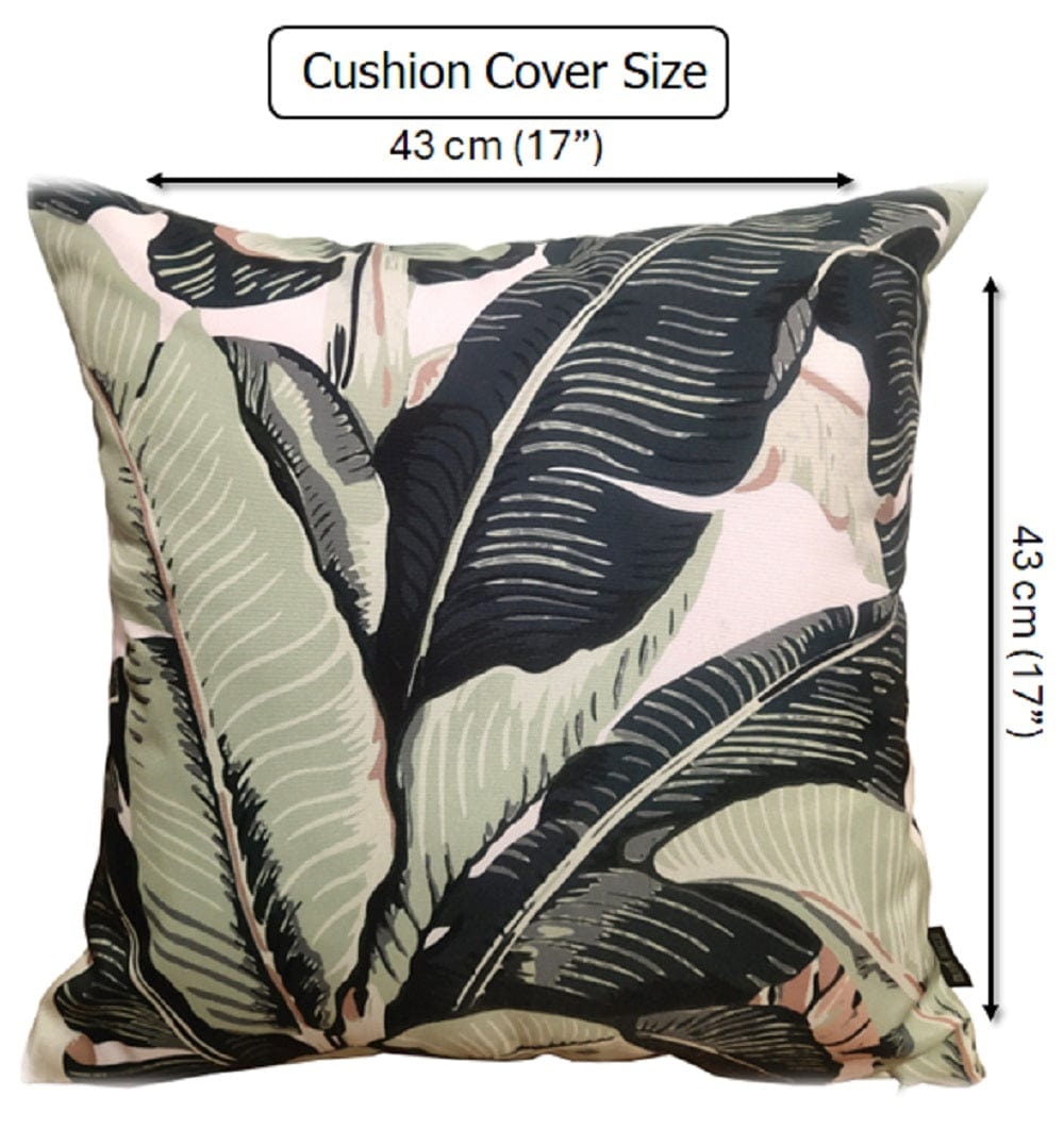 OLIVIA ROCCO Banza Waterproof Cushion Covers 43 x 43 cm Reversible Breathable Decorative Indoor Outdoor Use Patio Garden Sofa Bed Chair