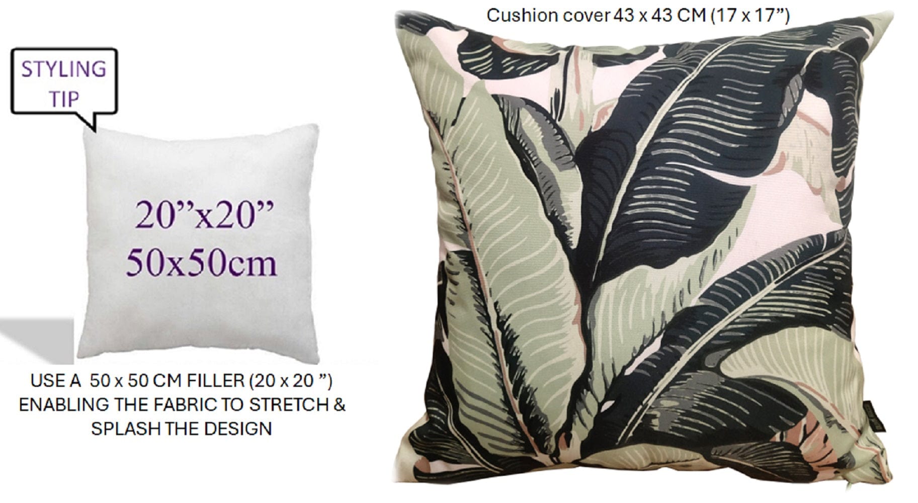 OLIVIA ROCCO Banza Waterproof Cushion Covers 43 x 43 cm Reversible Breathable Decorative Indoor Outdoor Use Patio Garden Sofa Bed Chair