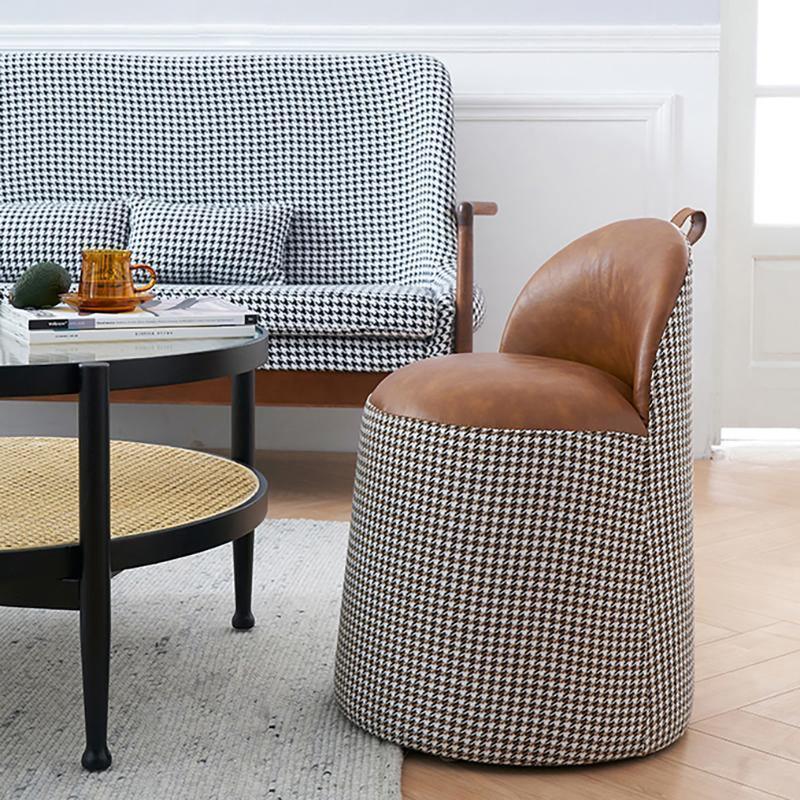 Bara Footstool, Leather