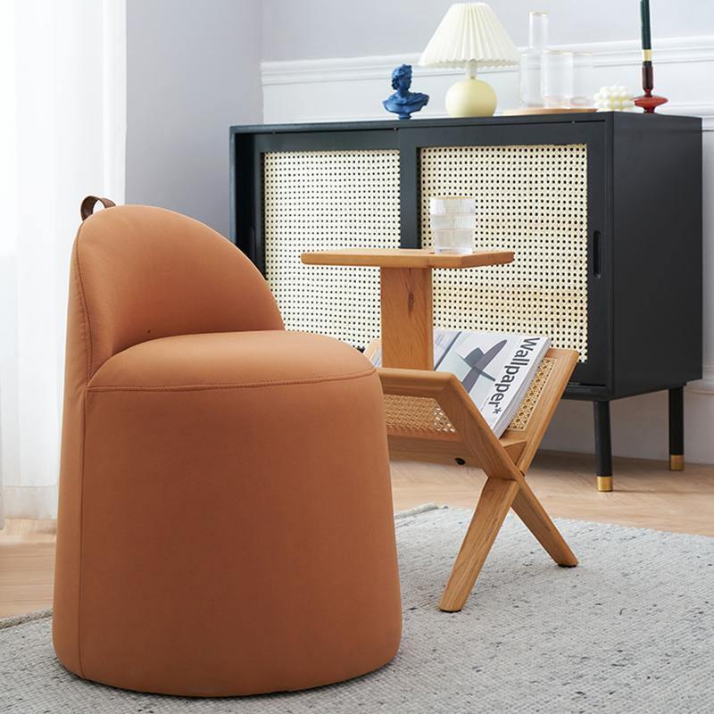 Bara Footstool, Leather