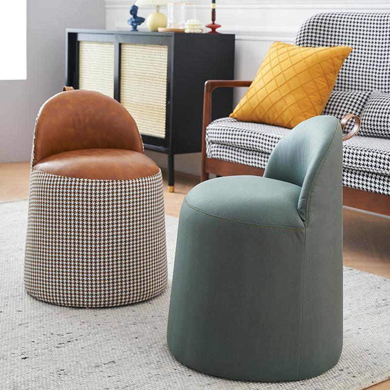 Bara Footstool, Leather