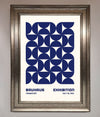 Bauhaus Print July 1923 Navy Blue Abstract Framed Wall Art - Zestio