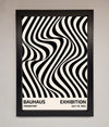 Bauhaus Wavy Black Lines Framed Poster - Zestio