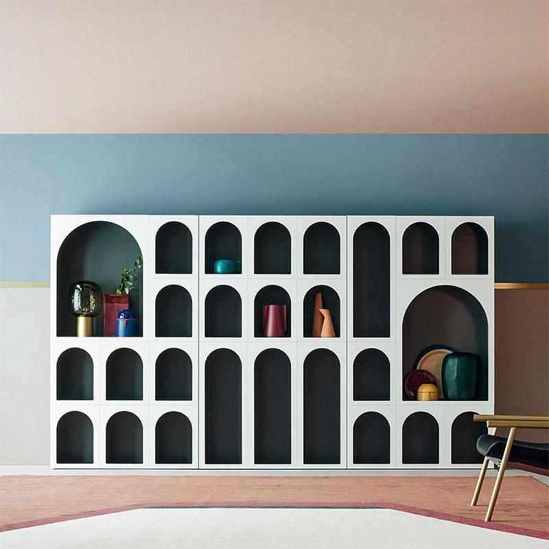 Bayron Bookcase, Shelving Unit, Six Layouts