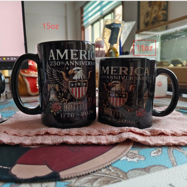 America's 250th Anniversary Commemorative Ceramic Mug - Limited Edition 2026 Patriotic Gift