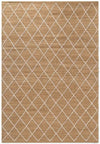 Jute Rug Kunu Natural Handwoven Diamond Design