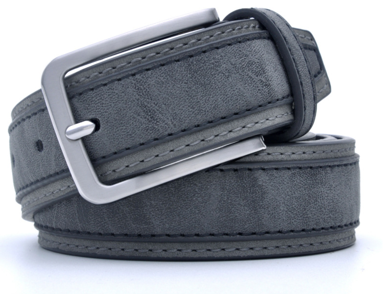 Men’s Retro Leather Belt – Classic Casual Waist Belt