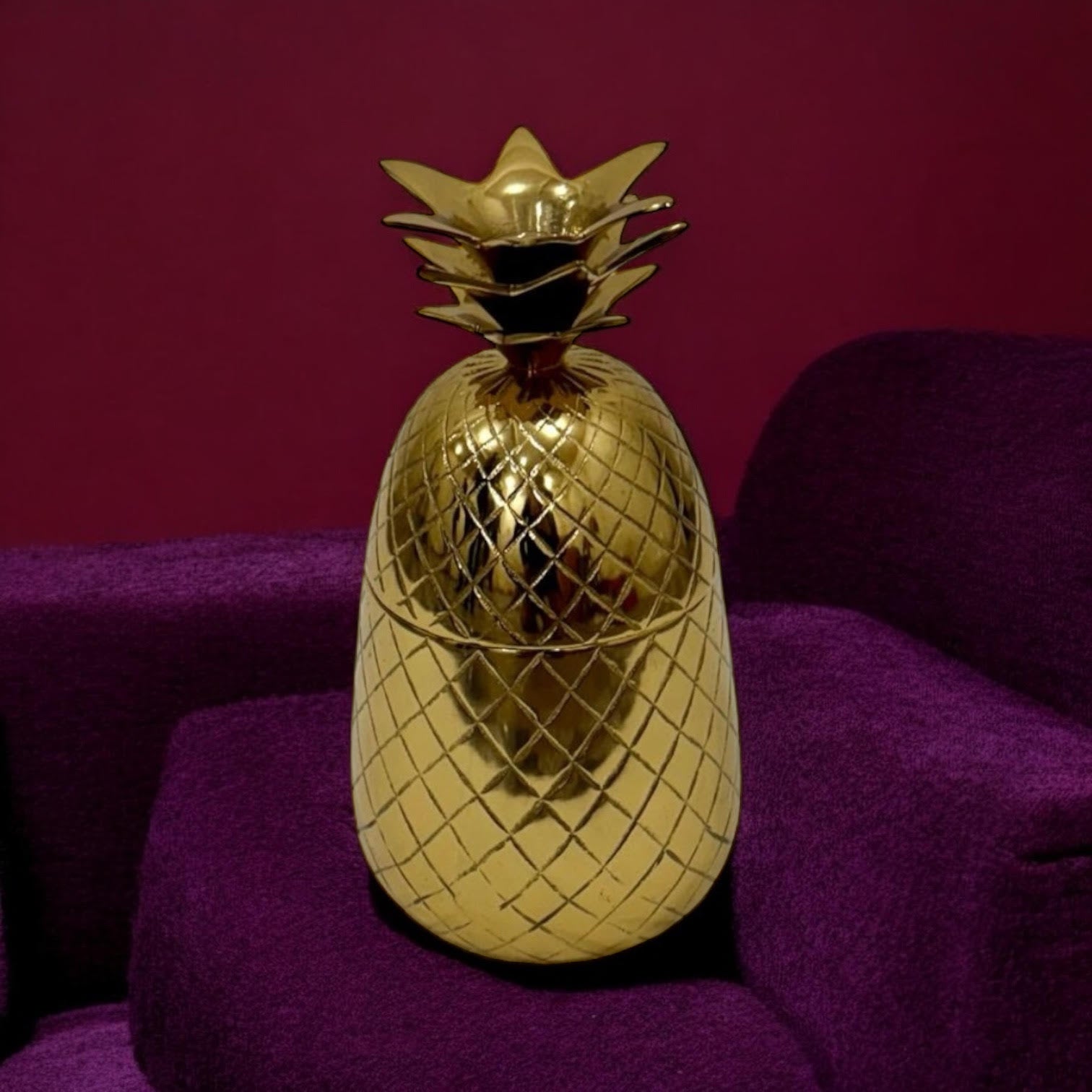 25cm GOLD PINEAPPLE ICE BUCKET