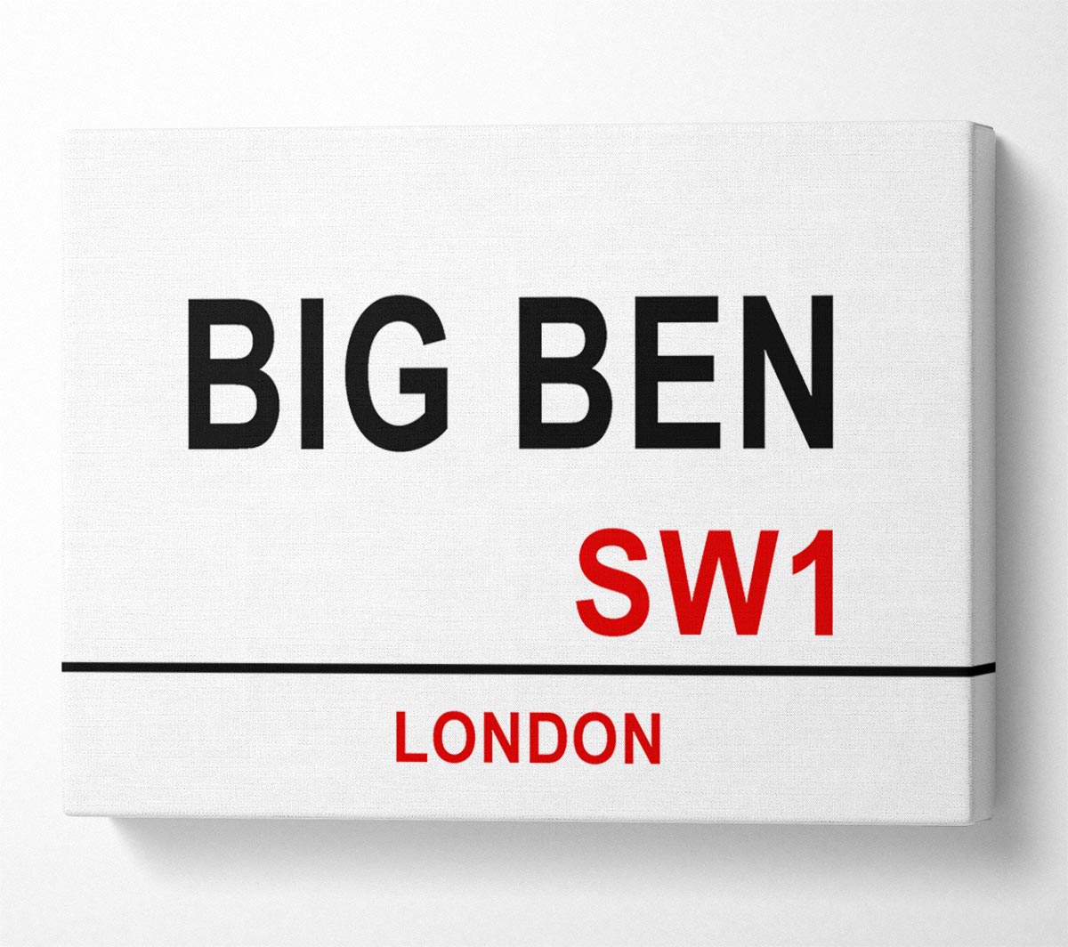 Big Ben Signs Canvas Wall Art - Zestio