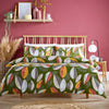 OLIVIA ROCCO Bodenham Leaf Print Duvet Cover Set, Cotton Polyester Blend, Fade and Shrink Resistant, Quilt Cover and Pillowcases, Single to King