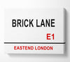 Brick Lane Signs Canvas Wall Art - Zestio