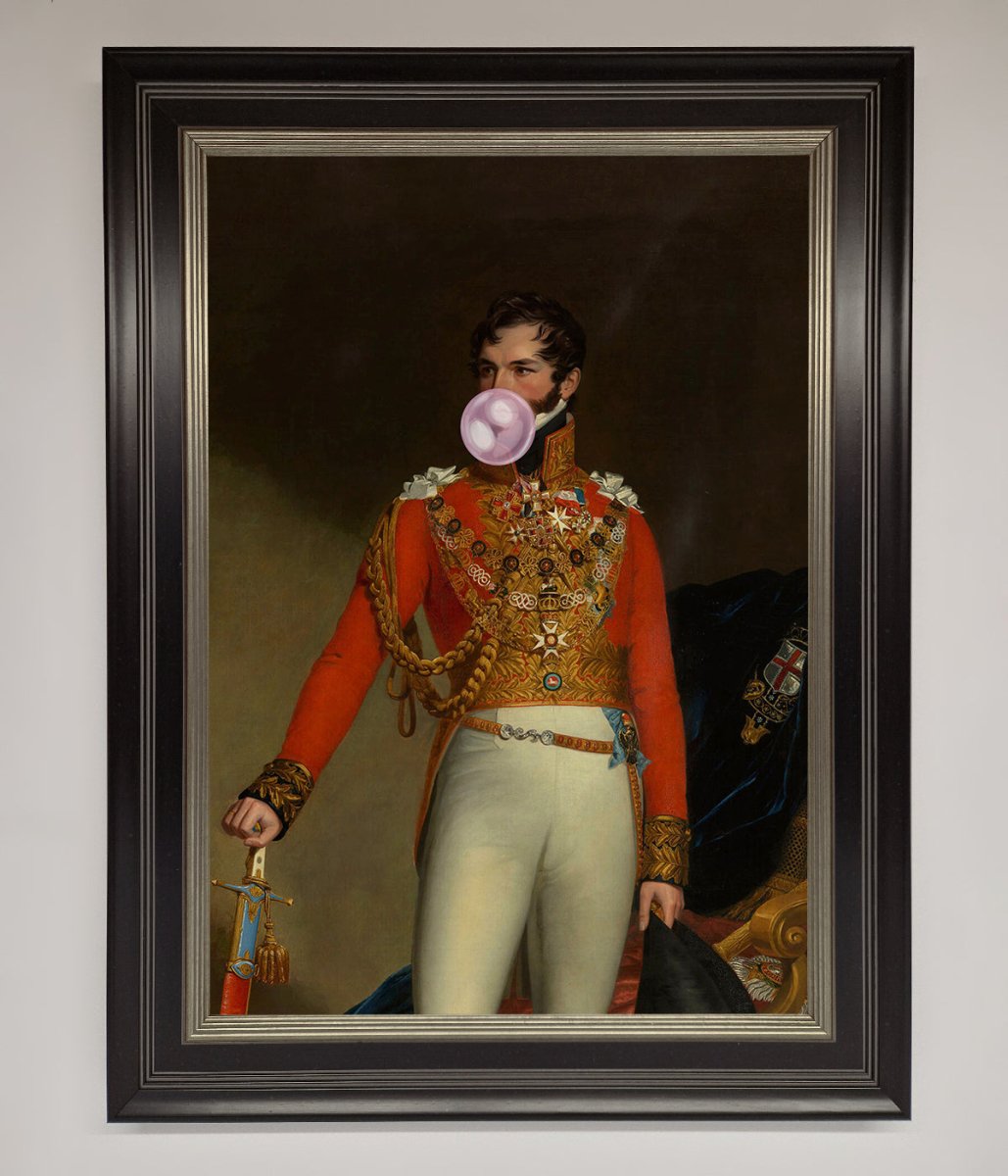 Bubble Gum Admiral Framed Wall Art - Zestio