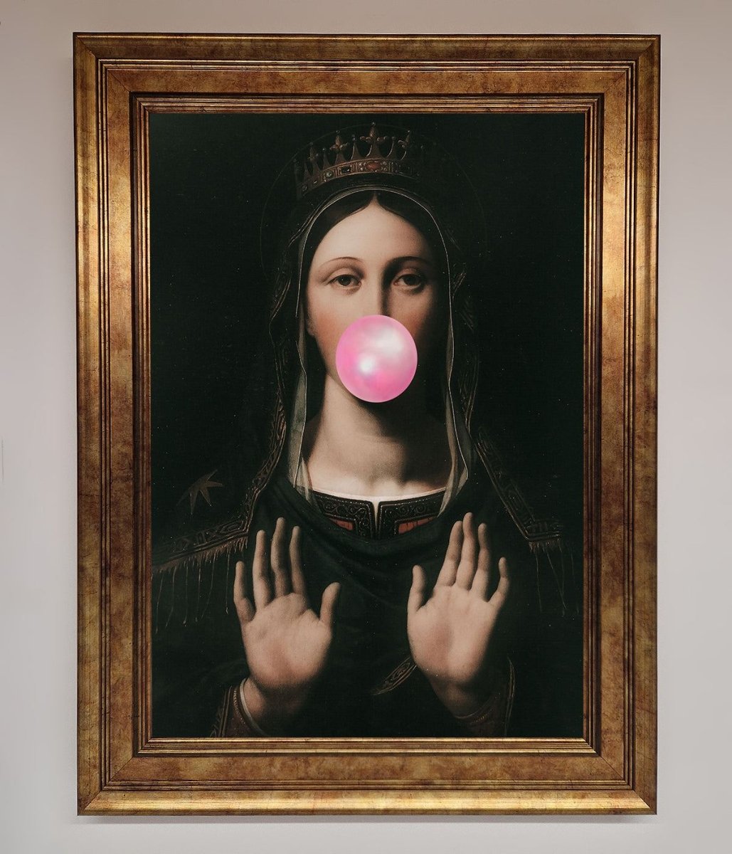 Bubble Gum Renaissance Framed Print - Zestio