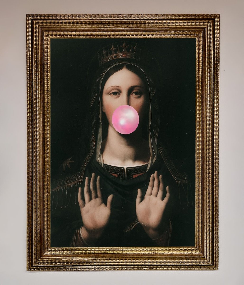 Bubble Gum Renaissance Framed Print - Zestio
