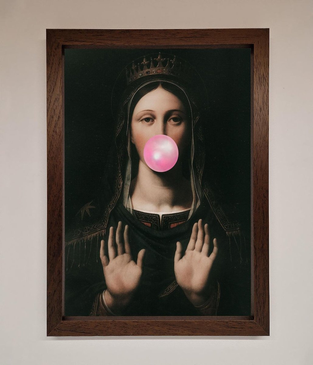 Bubble Gum Renaissance Framed Print - Zestio