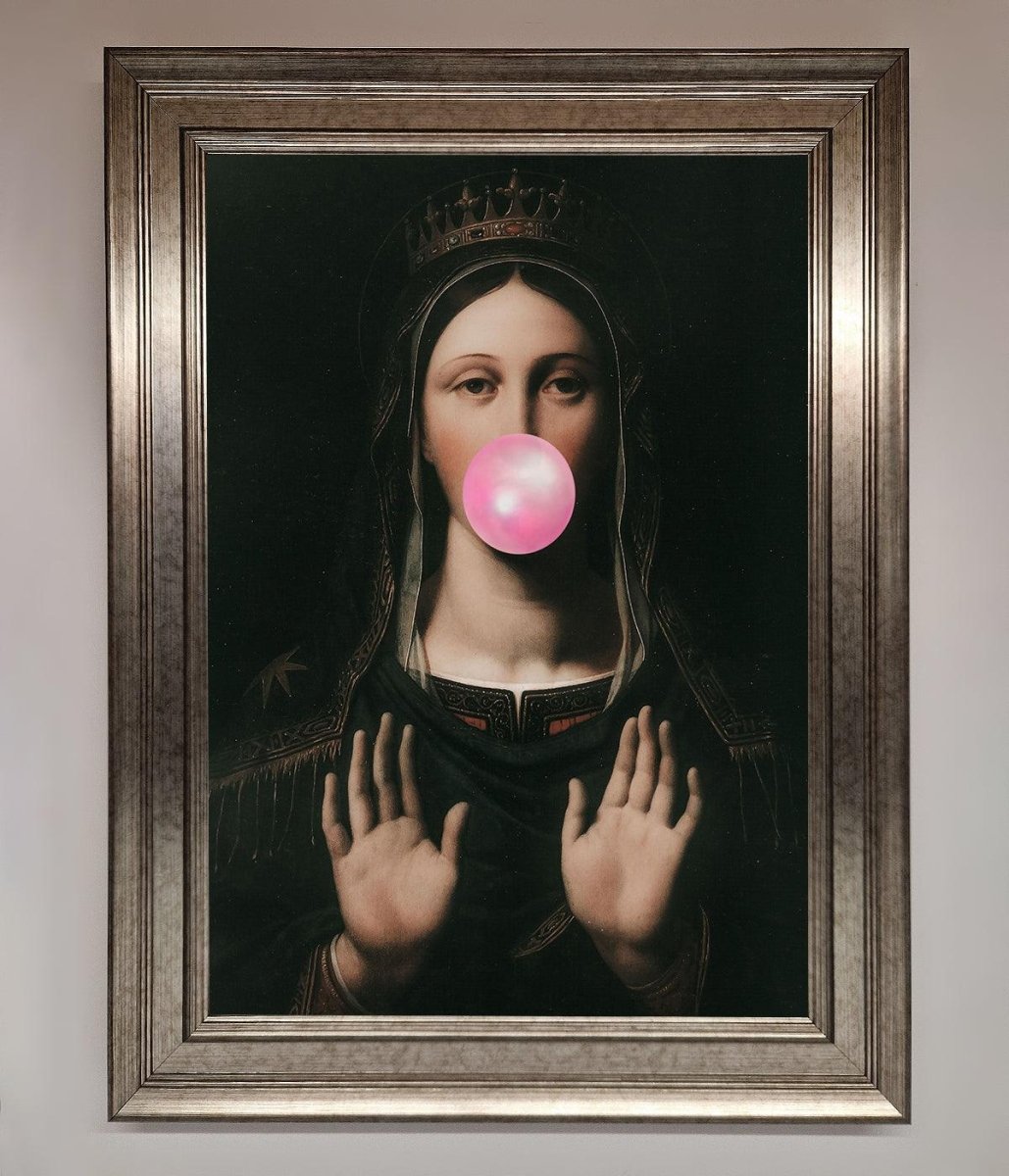 Bubble Gum Renaissance Framed Print - Zestio