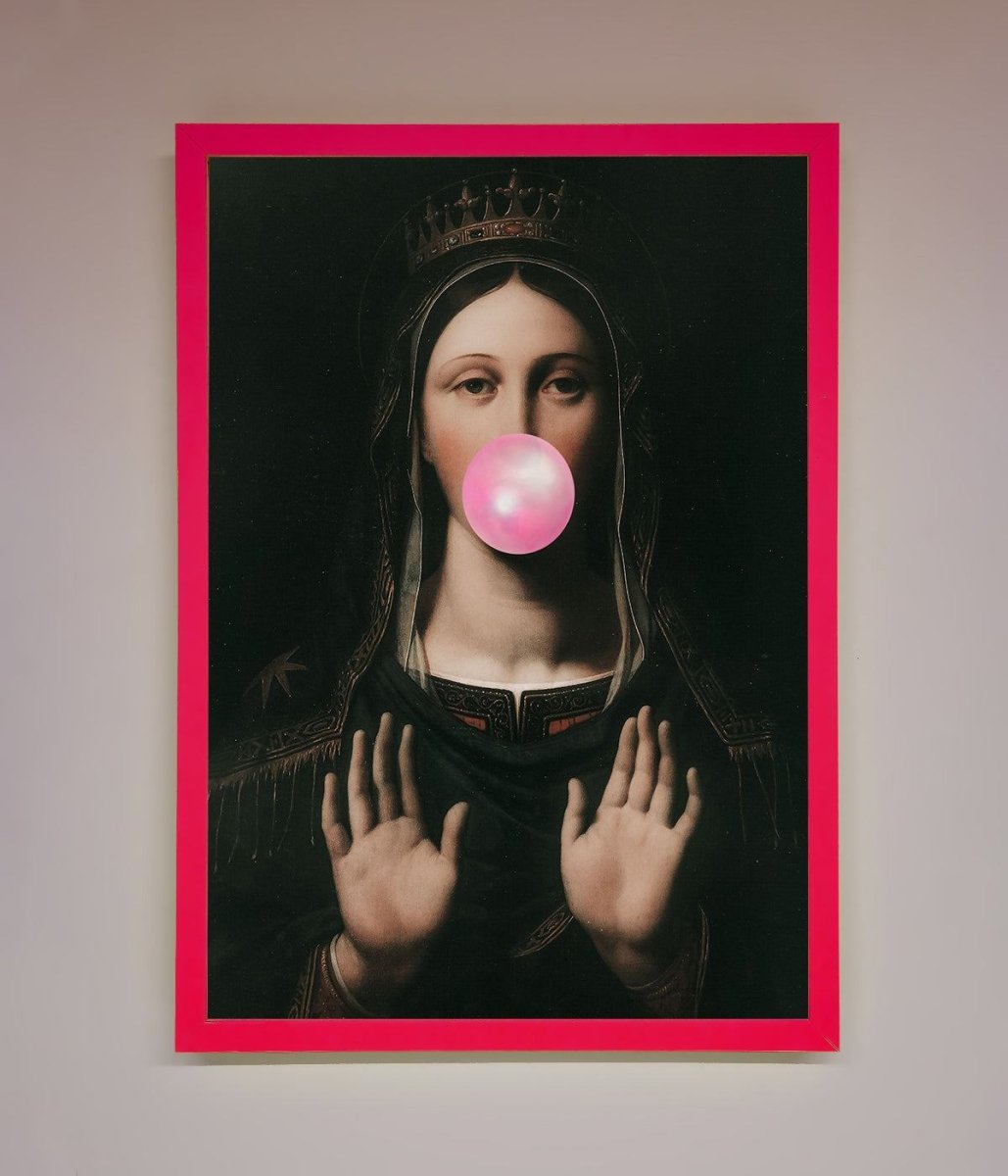 Bubble Gum Renaissance Framed Print - Zestio
