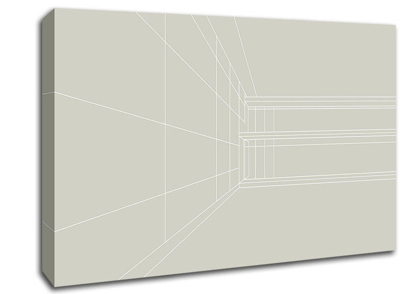 Building Plan Canvas Wall Art - Zestio