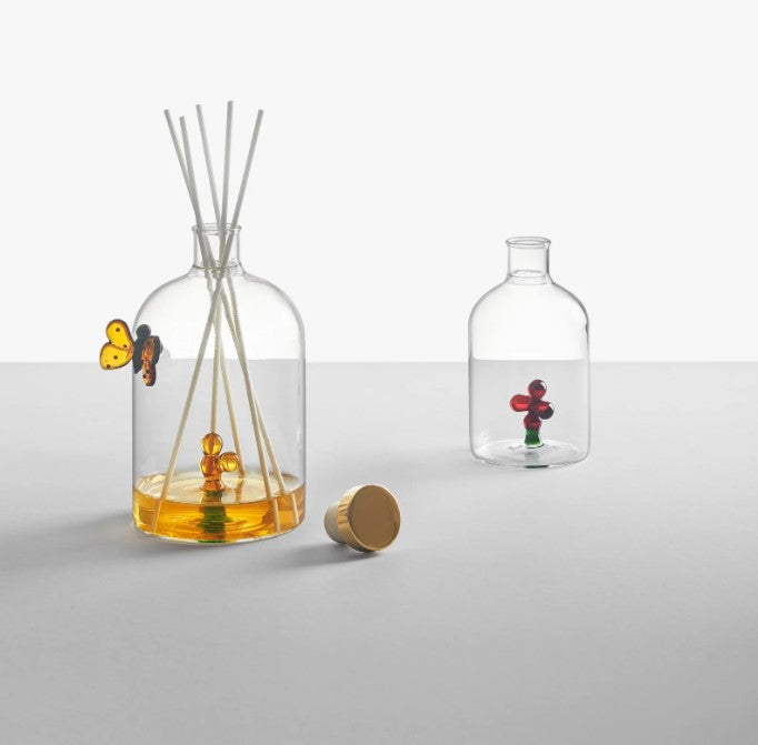 Ichendorf Milano Butterfly & Flower Glass Diffuser Bottle – Greenwood Perfumer, 500ml