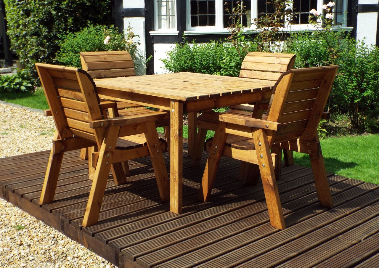 Four Seater Square Table Set