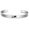 Stainless Steel Mama Bear Bracelet Mother's Day Gift