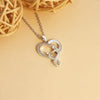 Heart Shaped Stainless Steel Jewelry Mother's Day Gift Clavicle Chain