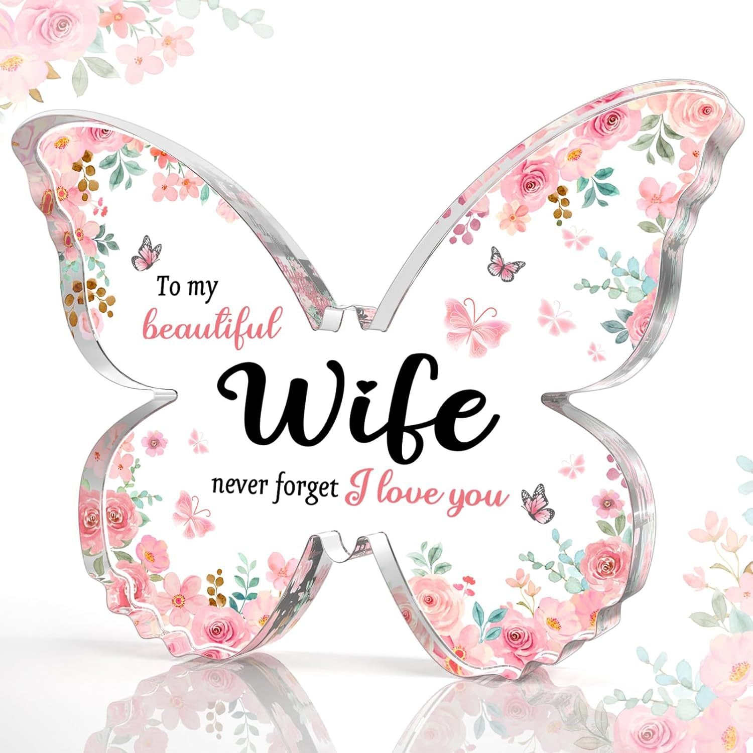Mother's Day Gifts For Mom Grandma Nana DIY Unique Mom Birthday Gift Ideas Butterfly-Shaped Acrylic Keepsake Gifts For Mothers Day