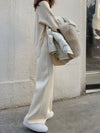 Women's Autumn And Winter Knitting Wide-leg Pants High Waist Drooping Mopping Casual