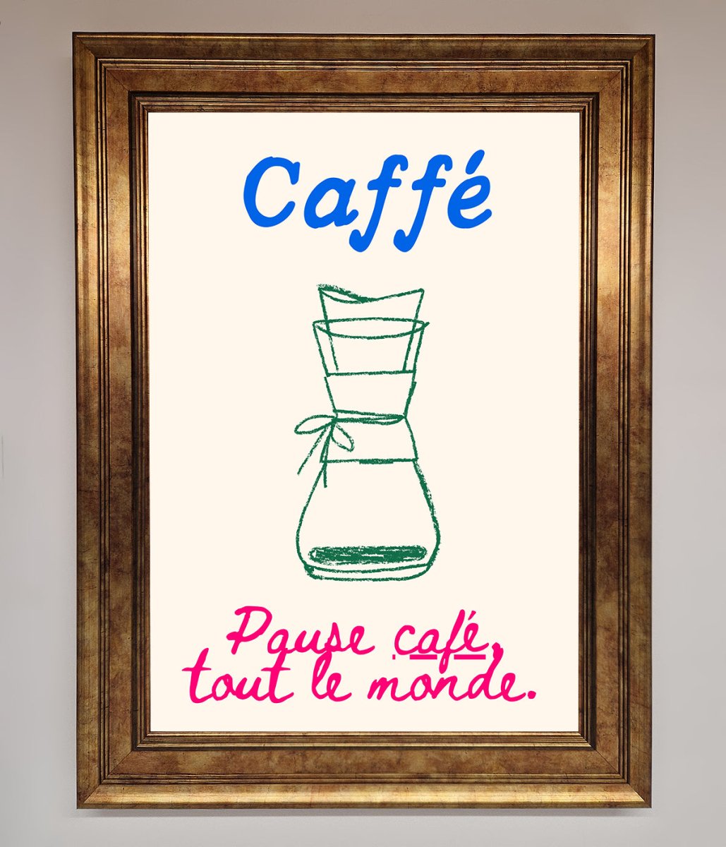 Caffe Art Framed Print - Zestio