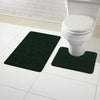 OLIVIA ROCCO Cali Bubbles Emerald Green Bath Mat And Pedestal Set Non Slip Soft And Absorbent For Bathroom Safety And Comfort 2 Piece