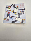 flying puffins    xmas card pack 6